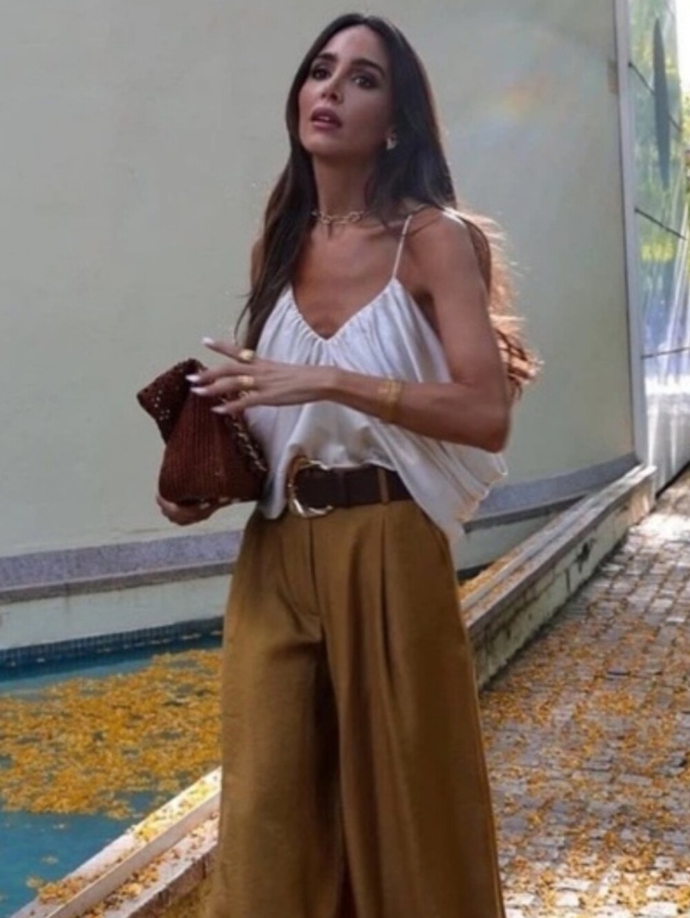 ZARA DRAPED SATIN EFFECT TOP SIZE M - Picture 10 of 16